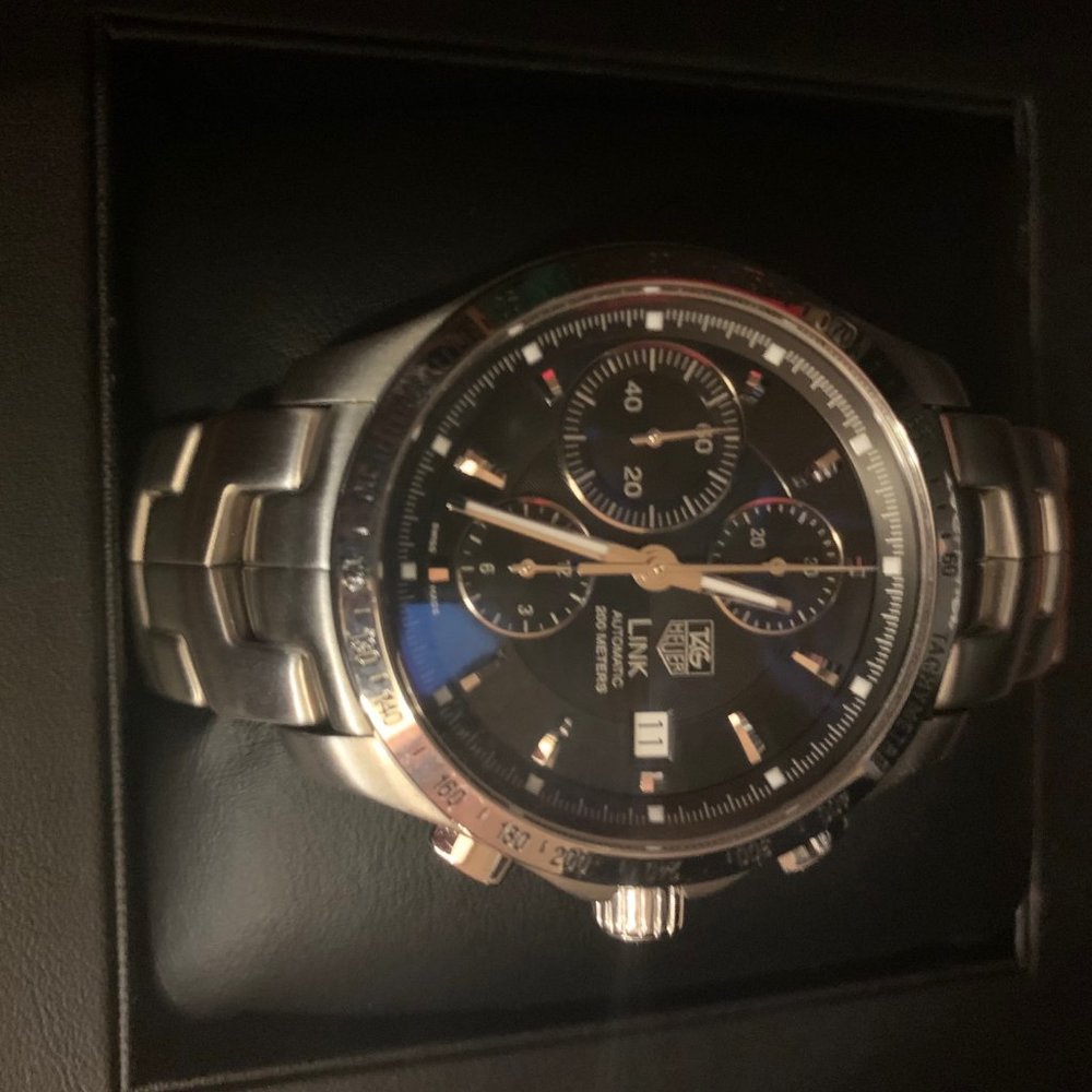 TAG HEUER LINK CJF2110 CHRONO AUTO SWISS MADE - Picture 3 of 10